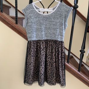Girls W Girl cheetah dress